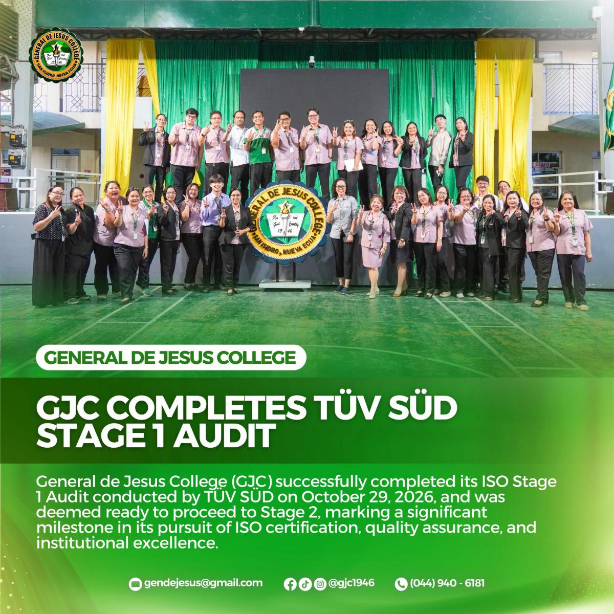 GJC Clears ISO Stage 1 Audit, Advances to Stage 2 Audit